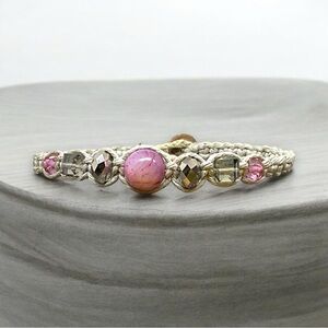 Lepidolite crystal bracelet,natural gemstone bracelet,customized to fit